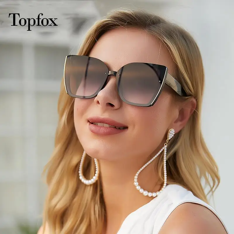 

Солнцезащитные очки «кошачий глаз» для мужчин и женщин, роскошные Ретро Солнечные аксессуары в большой квадратной оправе, модные, 2022