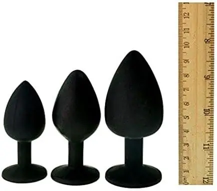 3 шт. 3-размерные силиконовые анальные пробки с драгоценными камнями игрушки Hmxpls