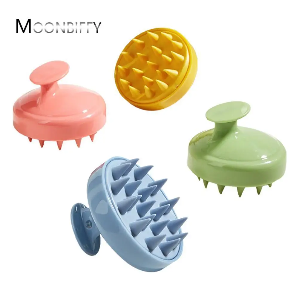 Wet and Dry Scalp Massage Brush Health Care Shampoo Brush Adult Baby Soft Household Bath Silicone Shampoo Brush Head Massage