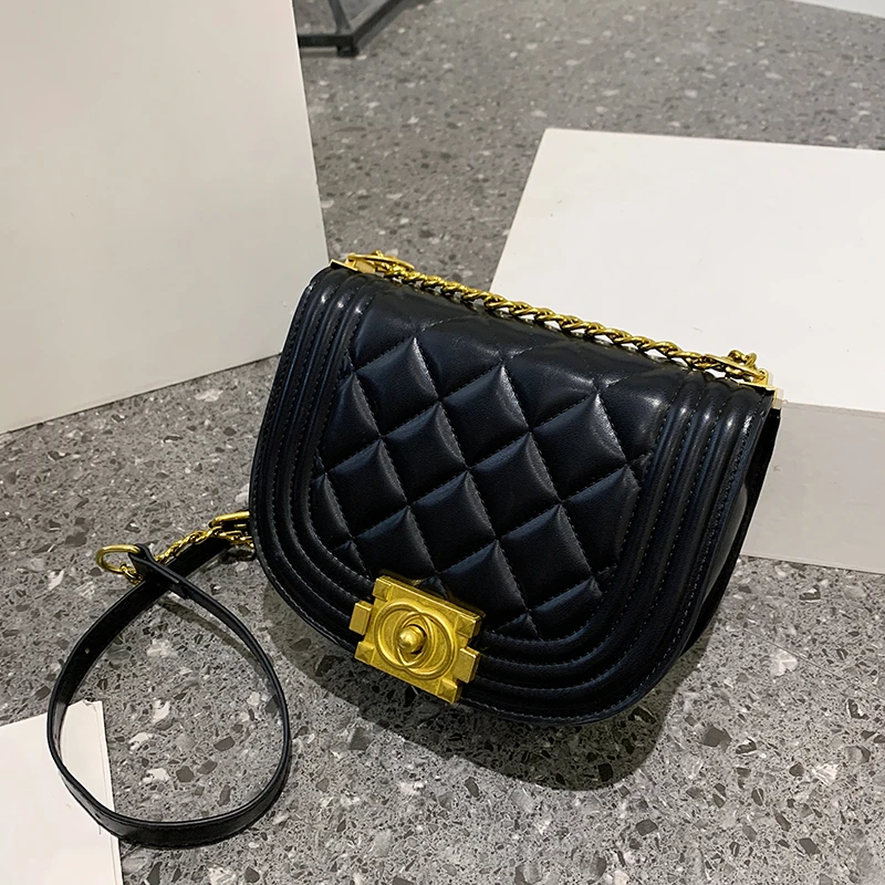 

Luxury Designer Crossbody Bags for Women 2022 Trend Pu Leather Small Handbags Female Fashion Chains Sling Shoulder Bags Ladies