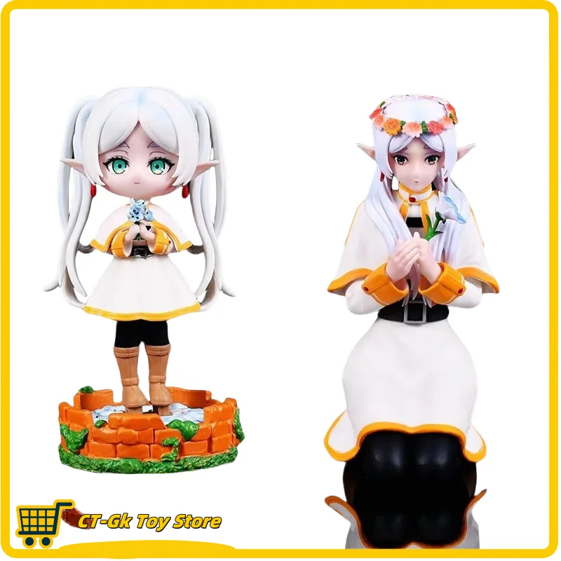 Аниме Frieren Beyond Journey's End Chibi фигурки на коленях квадратный элемент девушка