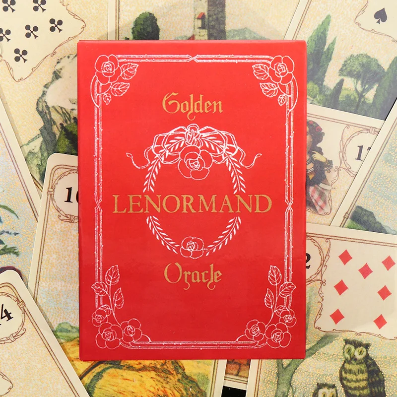 

Игровая колода Gold Lenormand с изображением часов