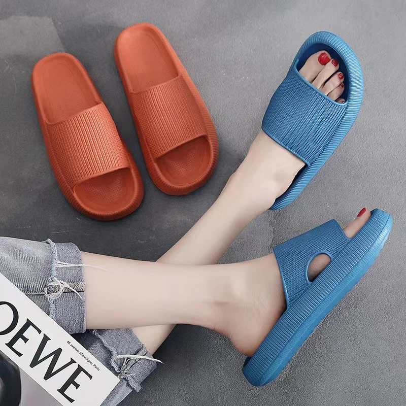 

Comfortable Soft 4cm Platform Slippers Women Leisure Shoe Indoor Anti-Slip Bathroom Summer Beach Slide Sandals Dropshipping