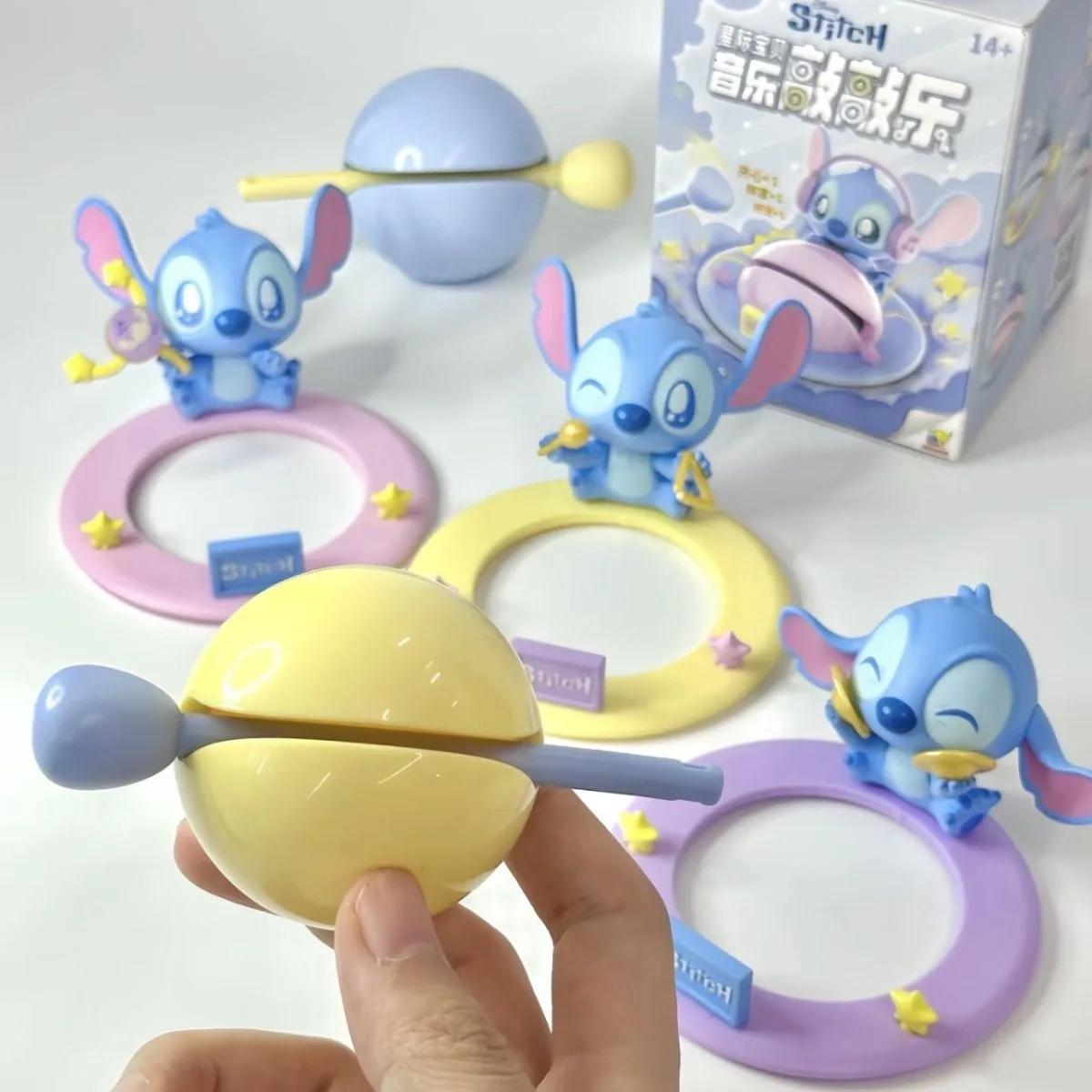 Disney Stitch деревянный молоток фигурка мультфильм музыка стук стежок ПВХ модель