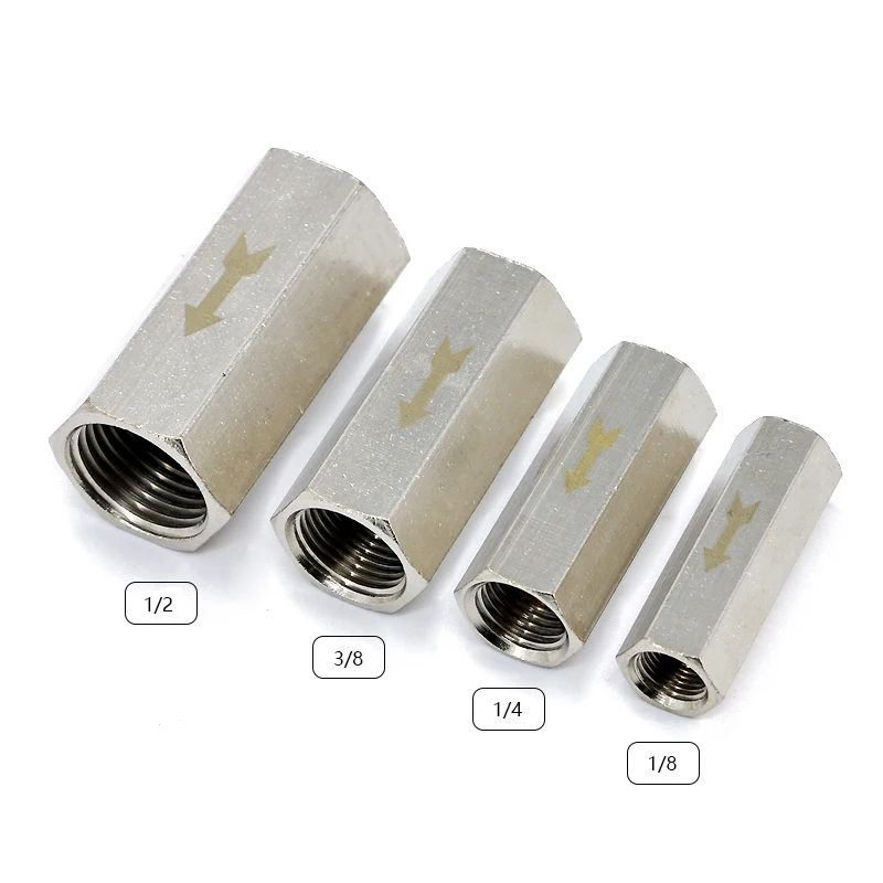 Air Check Valve With Quick Plug / Quick Screw 1/8