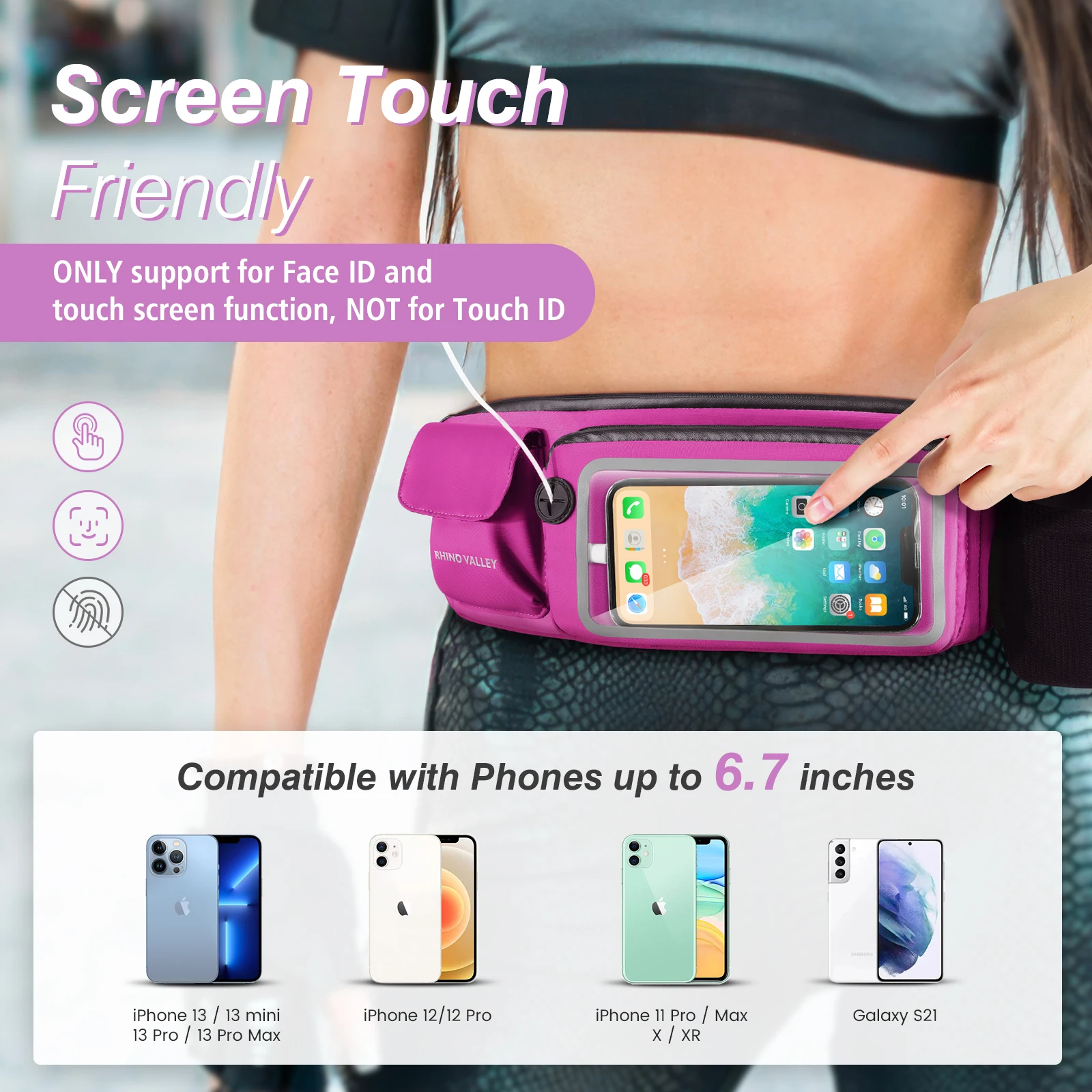 Waterproof Running Waist Bag Sports Jogging Portable Outdoor Phone Holder Belt Bag Women Men Fitness Sport Accessories