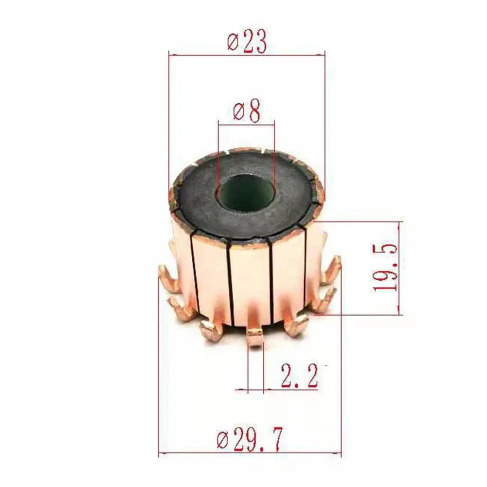 Эффективная работа двигателя Медный коммутатор для высокоскоростных двигателей