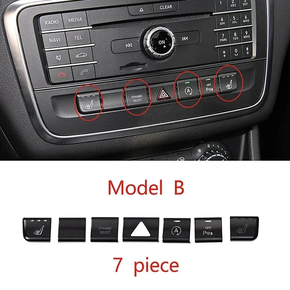 Наклейка на кнопку кондиционера автомобиля для Mercedes Benz GLA X156 CLA C117 A Class W176 B W24