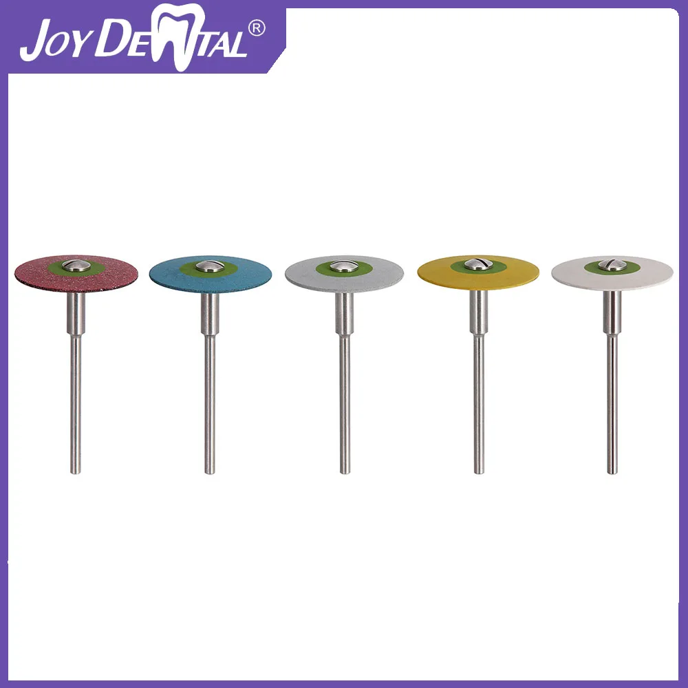 

JOY DENTAL Dental Rubber Diamond Polisher Wheel Disc Suitable for Porcelain/Zirconia Restorations Five Sizes Optional 1 Pcs/Pack