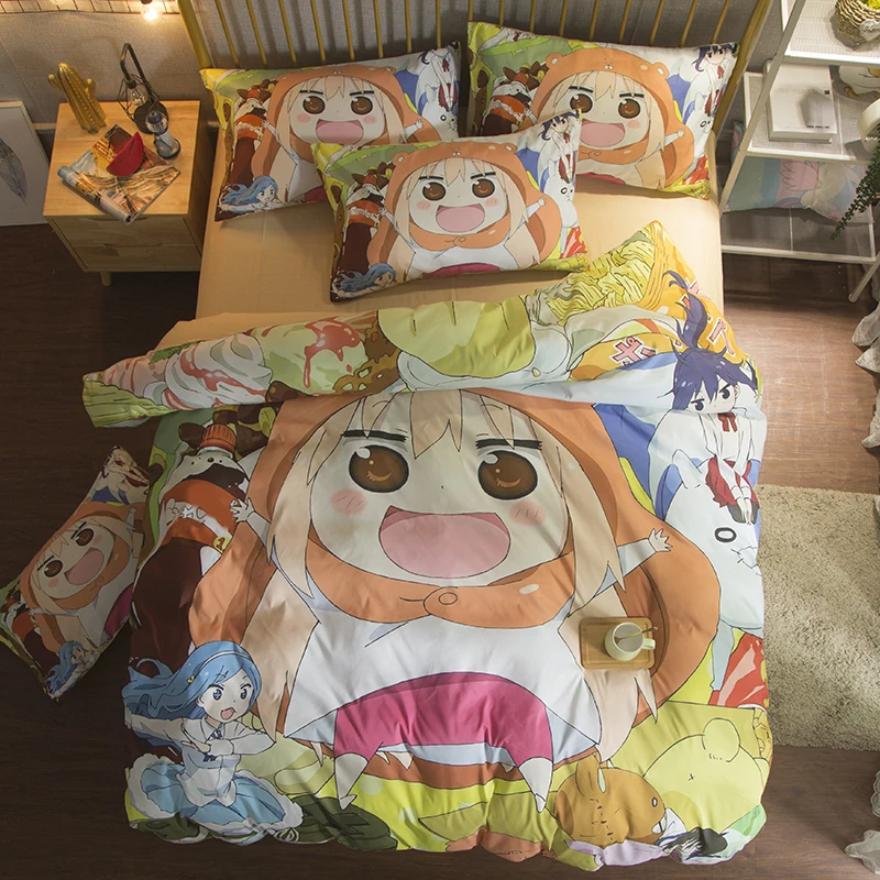 

Bedding Sets Himouto! Umaru-chan US/Europe/UK Size Quilt Bed Cover Duvet Cover Pillow Case 2-3 Pieces Set