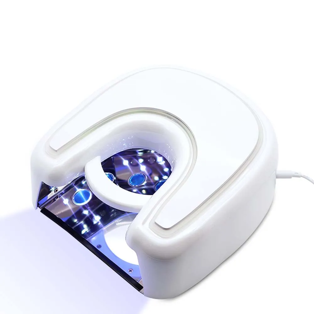 Rechargeable Nail Lamp 48W UV Gel Cure Light Wireless Manicure Lamp Red Light Nail UV LED Lamp Cordless Nail Dryer