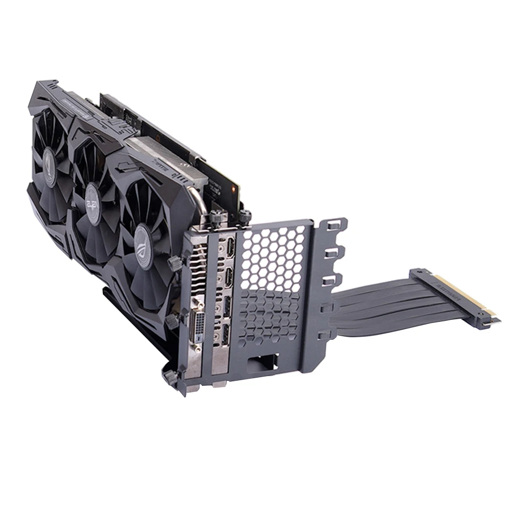 

PCI-E Adapter Cable with Bracket Anti-interference Graphic Card Extension Cable Computer Accessory
