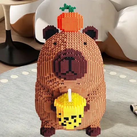 Большой пластиковый конструктор капибара  для детей от 8 лет