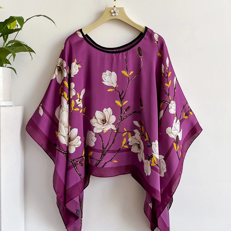 2024 Новый шелковый шарф 110x110 см роскошный брендовый дизайнерский женский модный