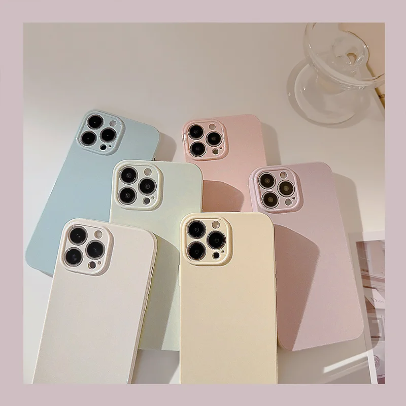 

Minimalist Solid Color Phone Case for IPhone 11 12 13 14 Pro Max