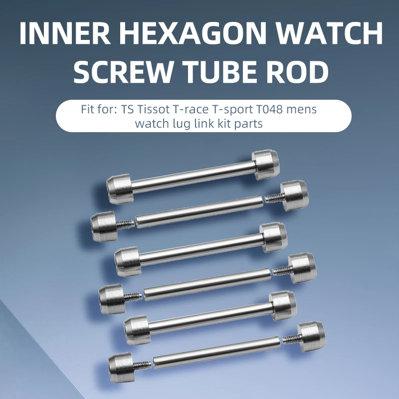 28mm Inner Hexagon Watch Screw Tube Rod Spring Bar Screw-In Watch Lug Stem Link Kit forTS Tissot T race T-sport T048 motoGP Watc
