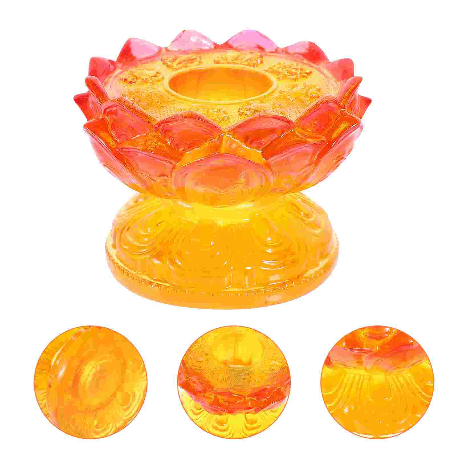 

Simple Prayer Wheel Place Base Lotus-shape Modeling Base Figurine Holder