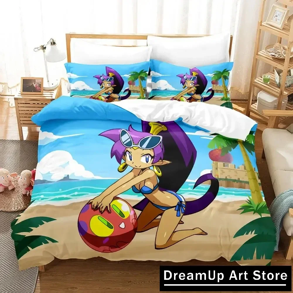 Фото Комплект постельного белья Shantae Half-Genie Hero, пододеяльник, покрывало на кровать с наволочкой, двуспальный, королевский размер, домашний текстиль для мальчиков и взрослых №4