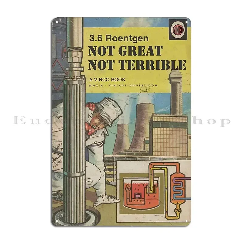 3 6 Roentgen Not Great Terrible металлическая табличка постер с клубным принтом бар настенный