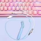 Катушка типа C USB кабель для механической клавиатуры Авиатор соединитель мегаполис шнур 101A
