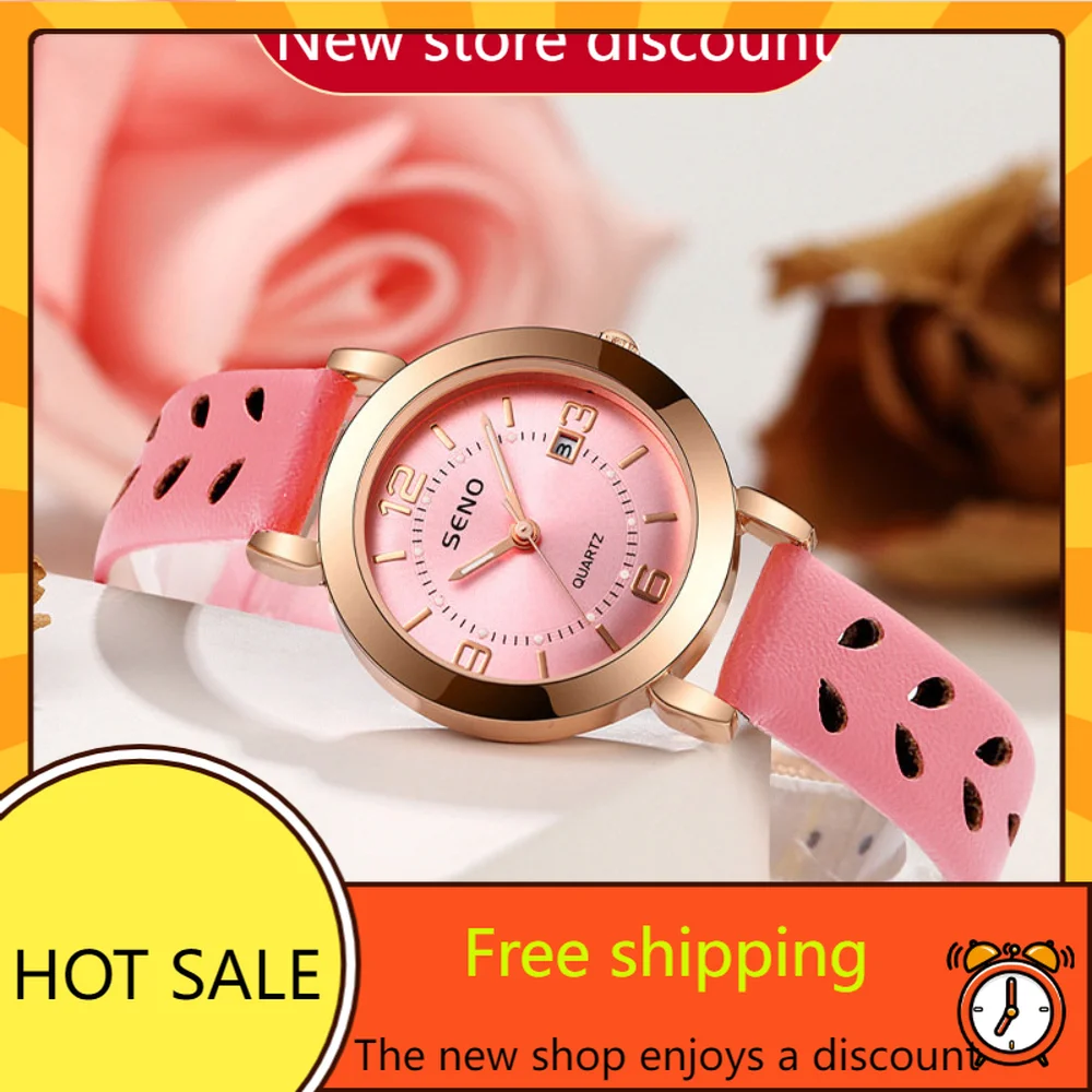 

Mesh Belt Women's Luminous Waterproof Double Calendar Belt Quartz Watch