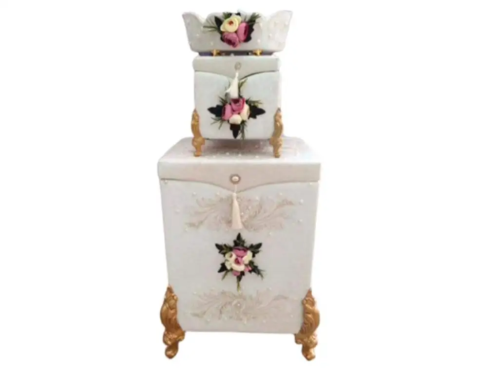 

Dowries French Ruched Anna 3 Pcs Dirty Basket Team Cream