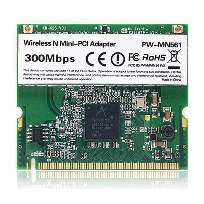 

300 Мбит/с беспроводная карта ноутбука Atheros AR9223 Mini PCI беспроводная карта ABGN 801.11N WIFI 802.11a/b/g/n Wi-Fi Экспресс-сеть