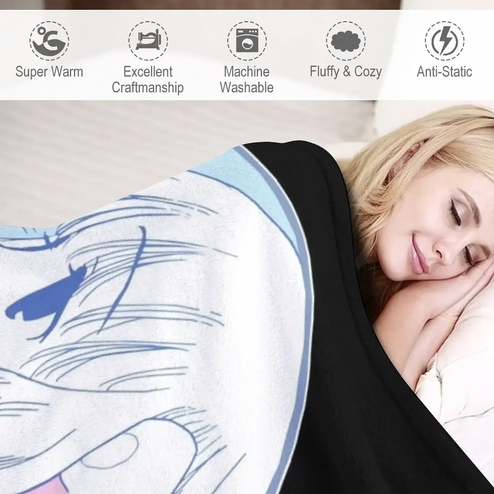 Декоративное покрывало Chi - Chobits для диванов Манга