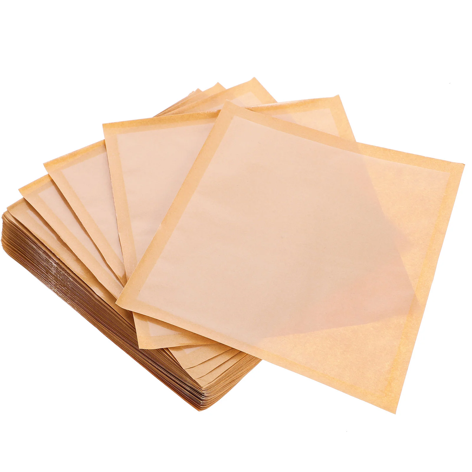 

100 Pcs Donuts Household Bread Bag Sandwich Bags Window Kraft Paper Cowhide Clear Baking Toast Wrapping Pouches