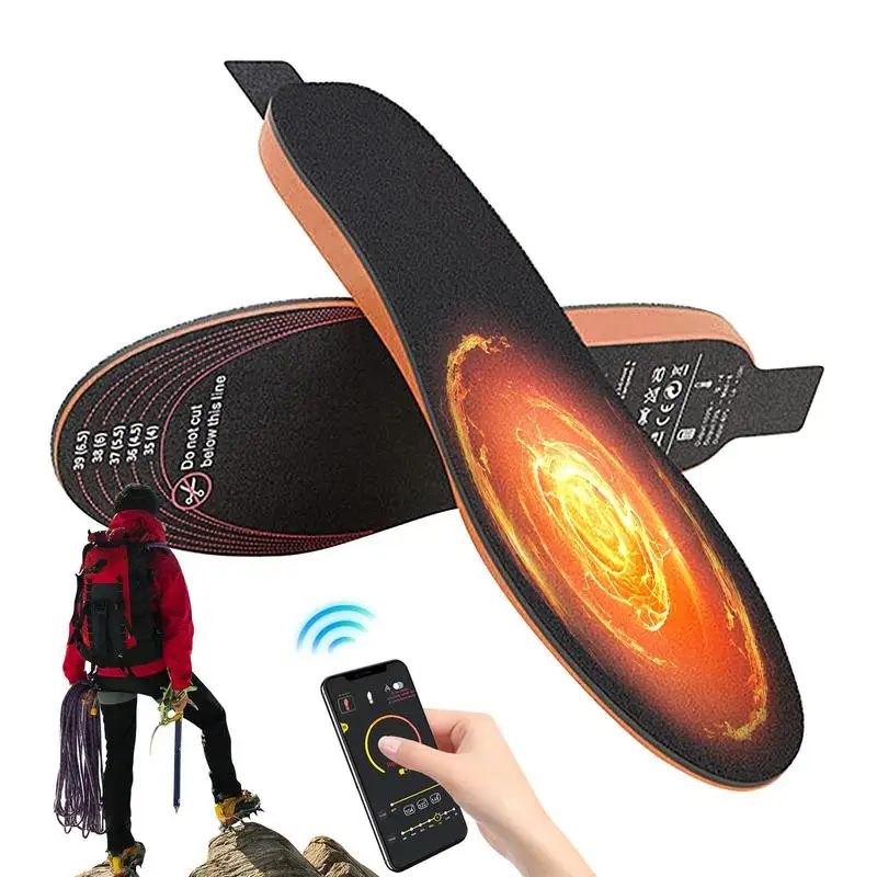 Стельки для обуви с USB-подогревом и приложением управления ногами теплые носки