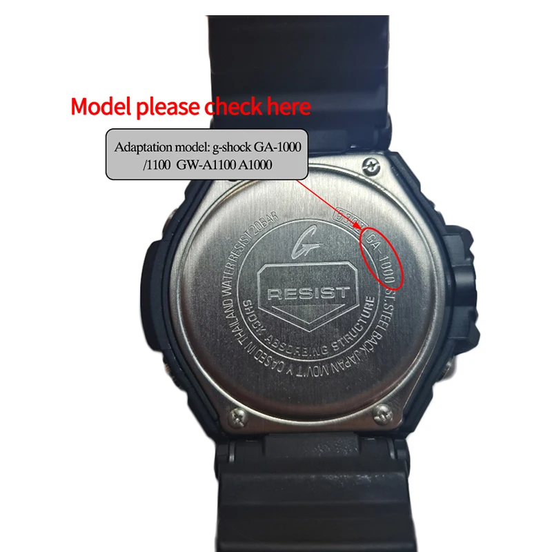 Plastics Steel Strap For Casio G-shock GW-A1100 GA1000 GA1100 GW4000 Men's Watch Band Wristband Bracelet  Watch Accessories