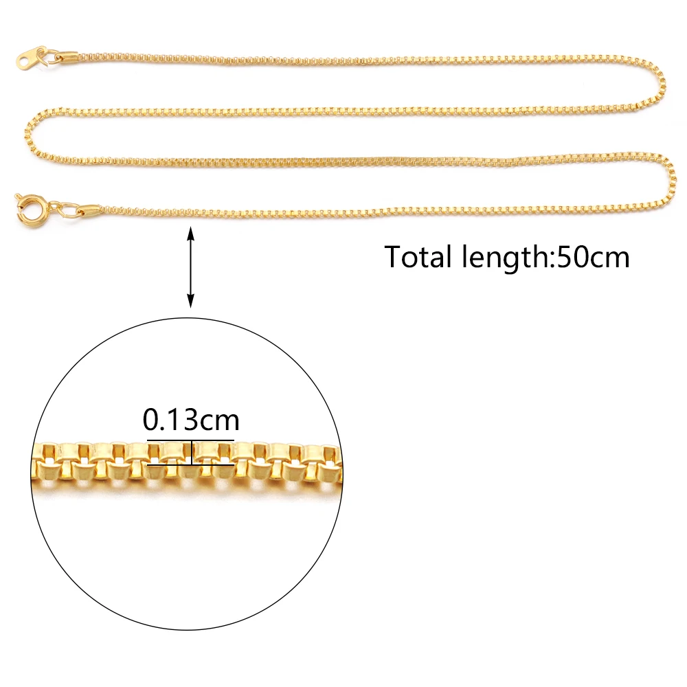 6 шт./партия модная Венецианская цепочка с пружинной пряжкой медная подвеска для