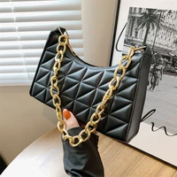 lingge retro texture bag womens 2022 spring new western style chain small square bag hand held one shoulder underarm handbag