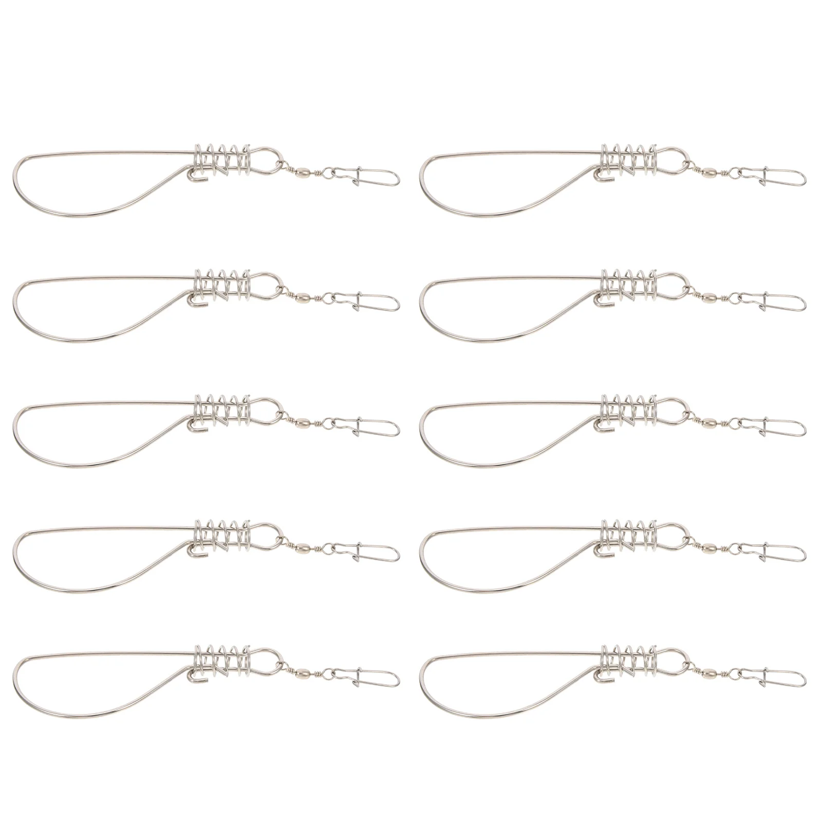 

10Pcs Fishing Portable Fish Alive Fish Hooks Stainless Steel Fish Clip