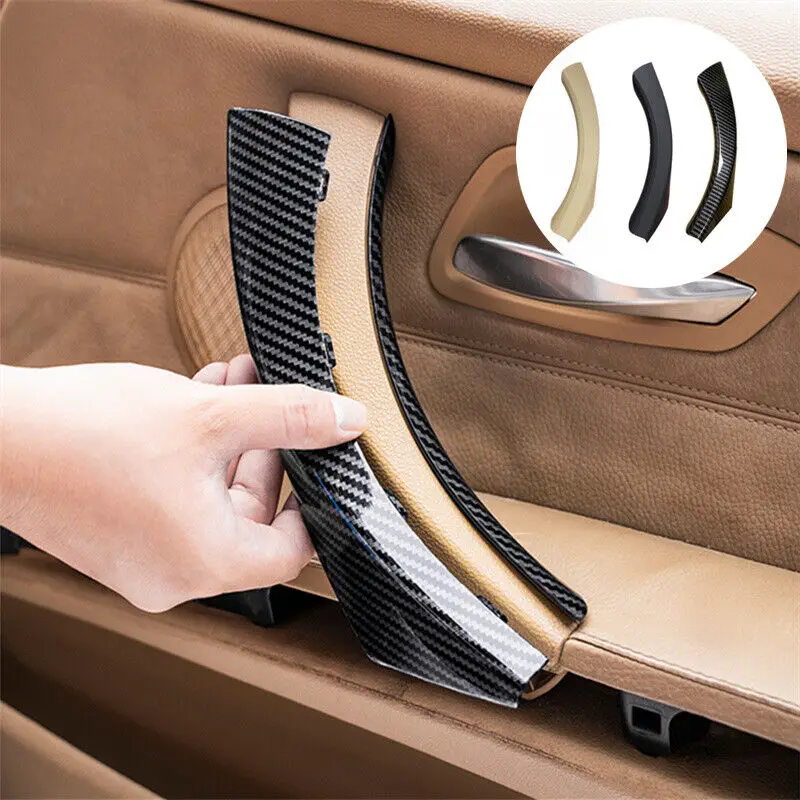 

ABS Carbon Fiber Inner Door Handle Pull Cover Case For BMW 3 series E90 2005-2012