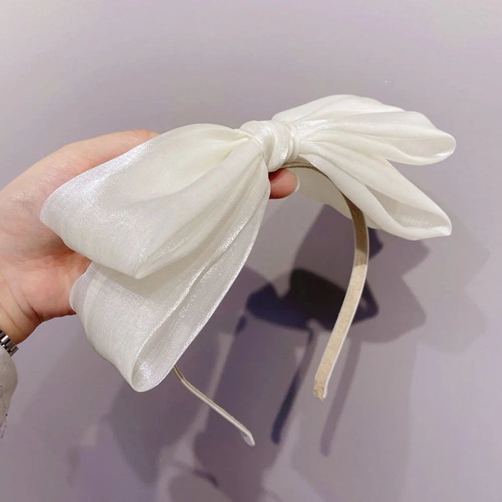 

Аксессуары для волос повязка на голову с бантом для девочек ручной работы однотонные аксессуары для волос с атласными кольцами детские пов...