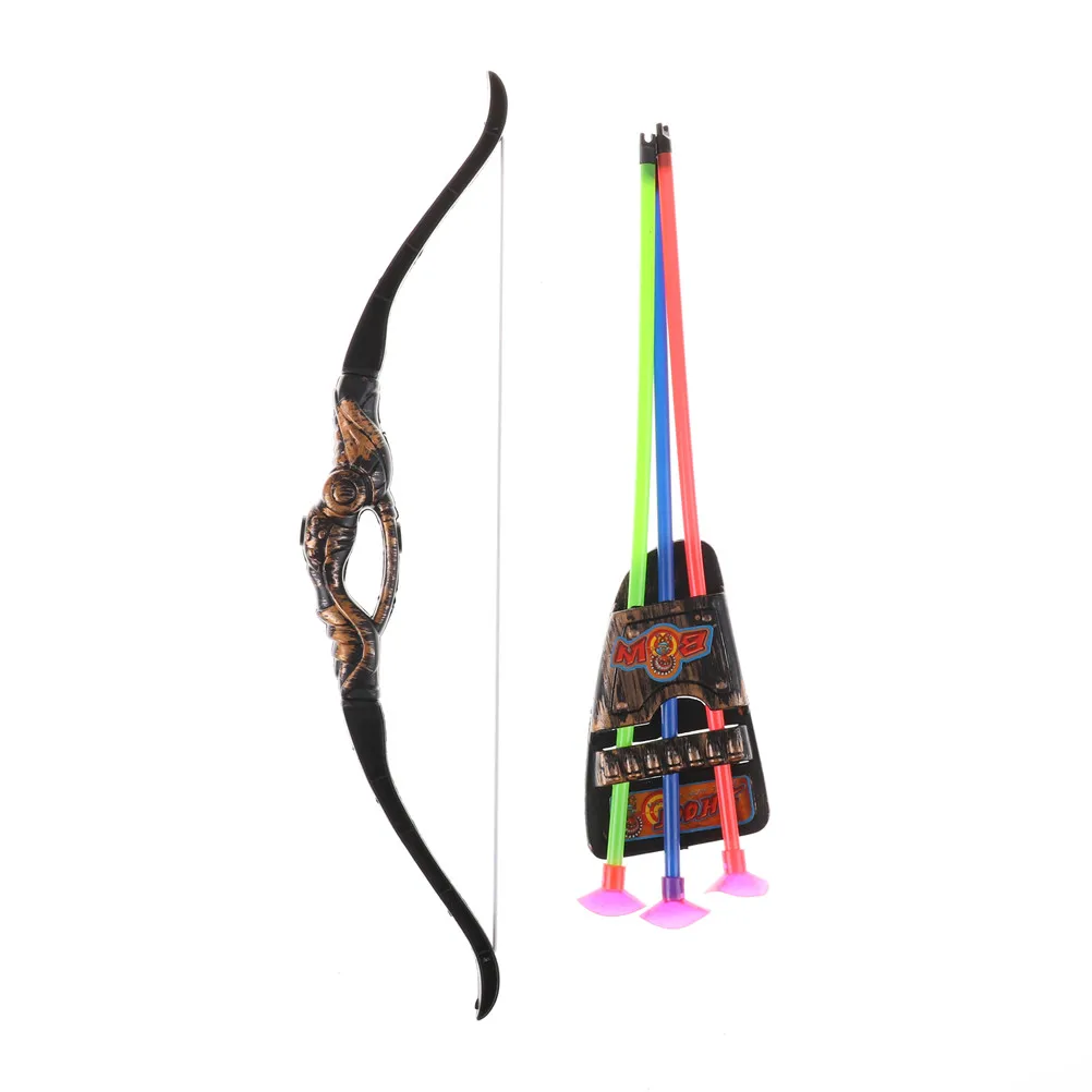 

1Set bow arrow toy 35Cm Children Outdoor Plastic Archery Bow And Arrow Toys Garden Games Toy Shooting With Sucker Gifts Set