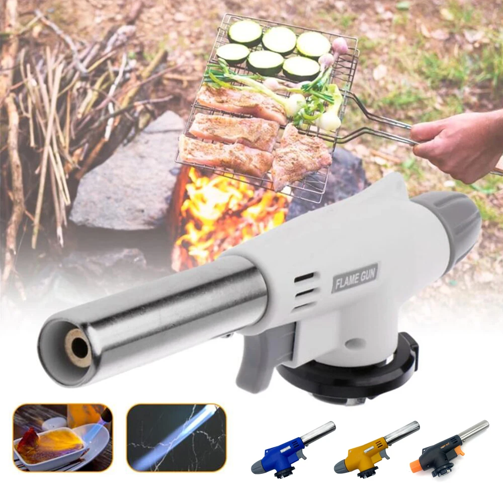

Butane Burner Welding Gas Torch Flame Gun Brazing Flamethrower Outdoor Camping BBQ Portable Soldering Heat Gun Welding Equipment