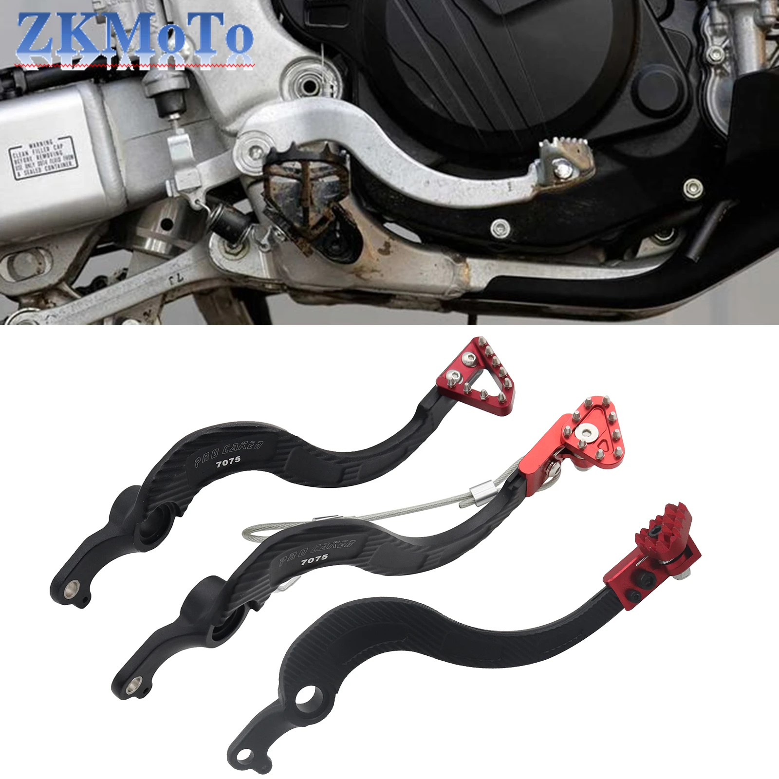 Педаль заднего ножного тормоза рычаг для Honda CRF250X CRF450X CRF 250X 450X 250 450 2005-2009 2010 2011 2012 2013