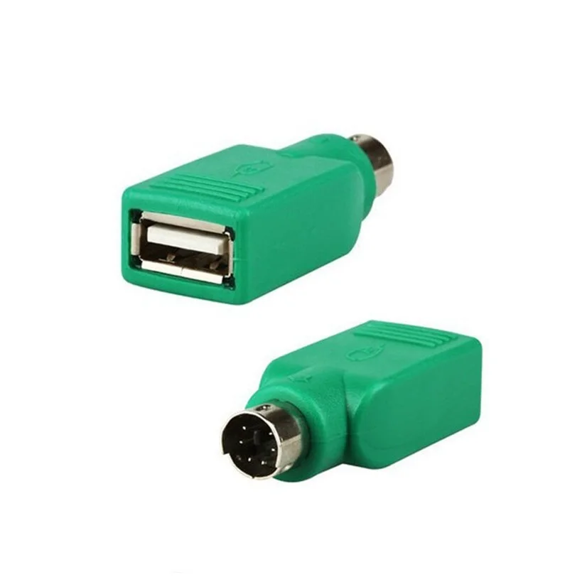MOSUNX-Adaptador convertidor USB hembra a PS2 PS/2 macho, 1 unidad, alta calidad