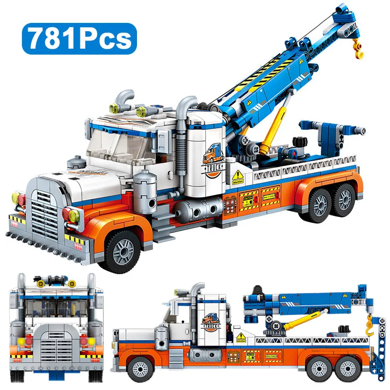 

Технический эксперт, спасательный автомобиль, трейлер, модель грузовика, строительные блоки, городские гоночные автомобили, кирпичи, сборные игрушки подарок для взрослых и детей