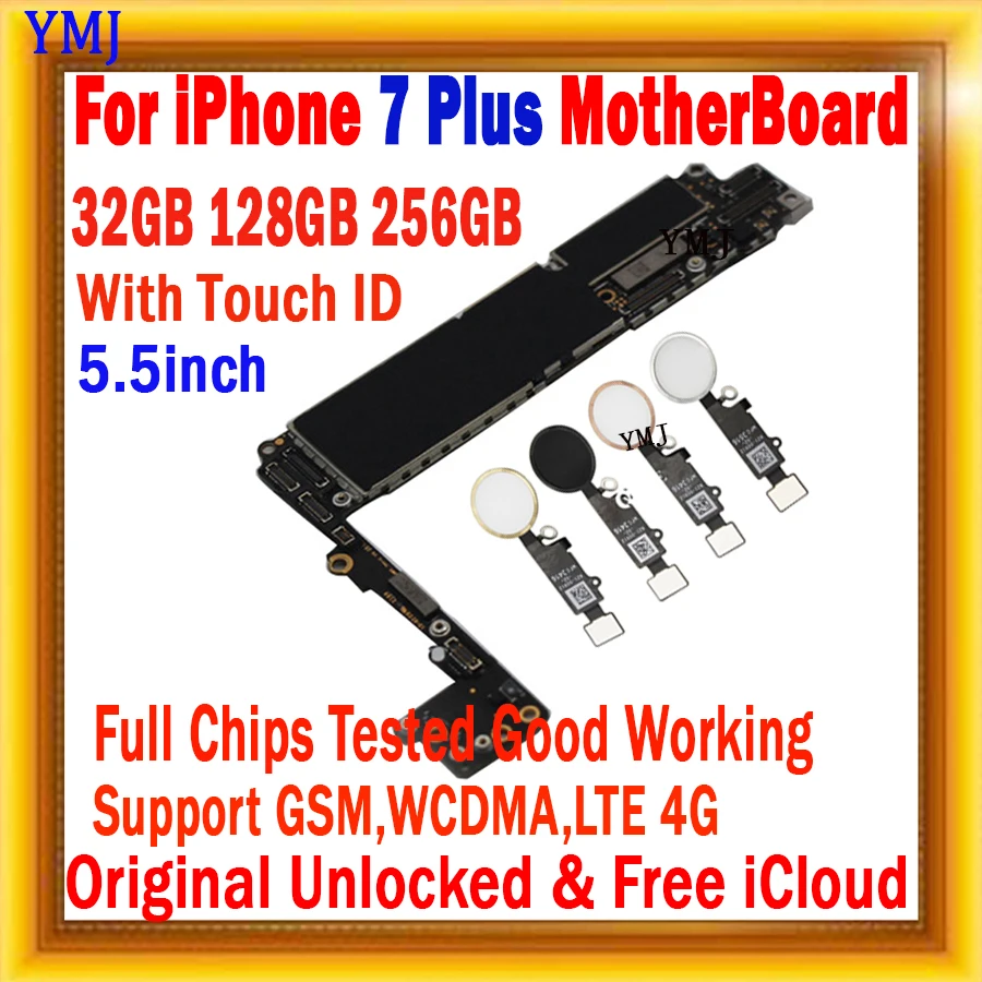 Kup Pełny Odblokowany Dla Iphone 7 Plus 5.5 Cala Płyta Główna 32GB 128GB 256GB 100% Oryginalne Tablice Logiczne Bezpłatne Icloud Z/bez Touch ID Kup Pełny Odblokowany Dla Iphone 7 Plus 5.5 Cala Płyta Główna 32GB 128GB 256GB 100% Oryginalne Tablice Logiczne Bezpłatne Icloud Z/bez Touch ID