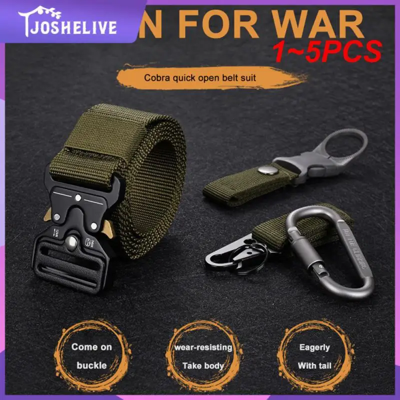 

Мужской тактический армейский ремень, металлический ремень с многофункциональной пряжкой из сплава, для охоты, отдыха на открытом воздухе, морской корпус, брезентовый, 1-5 шт.