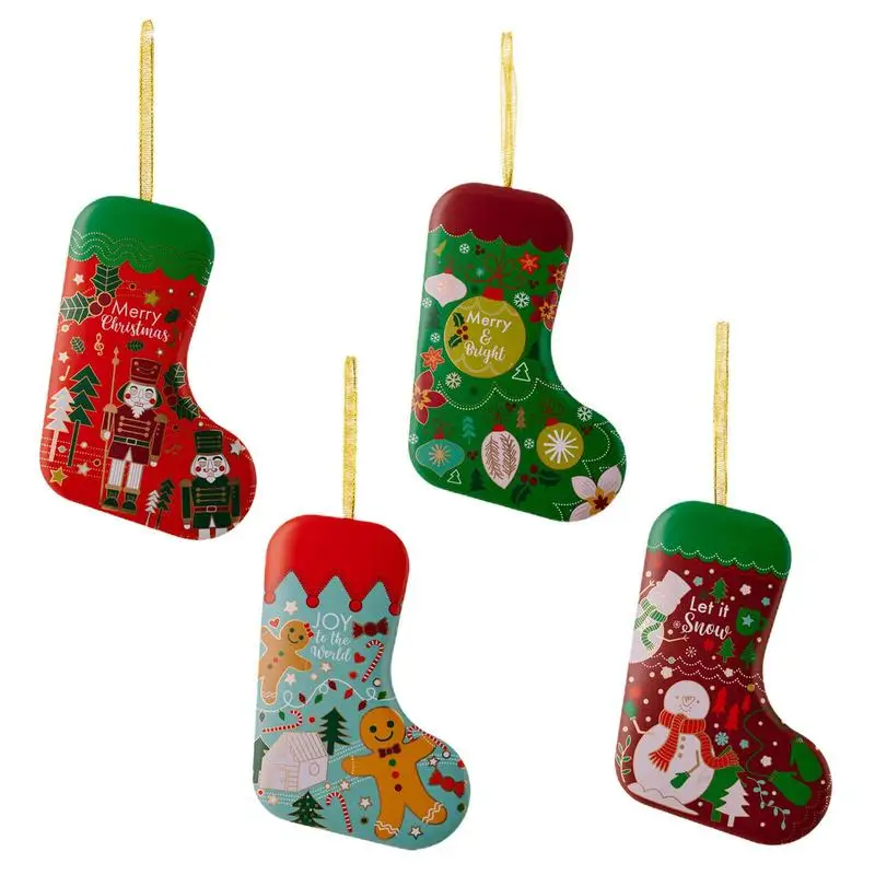 

Christmas Tinplate Boxes Decorative Tinplate Jar For Christmas Christmas Tree Pendants Ornaments For Gifts Candy Preserves Tea