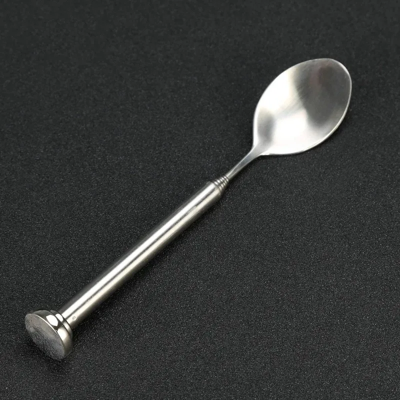 

1pcs Stainless Steel Retractable Bar Spoon Bartender Cocktail Mixing Spoon Telescopic Extendable Long Spoon Pocket