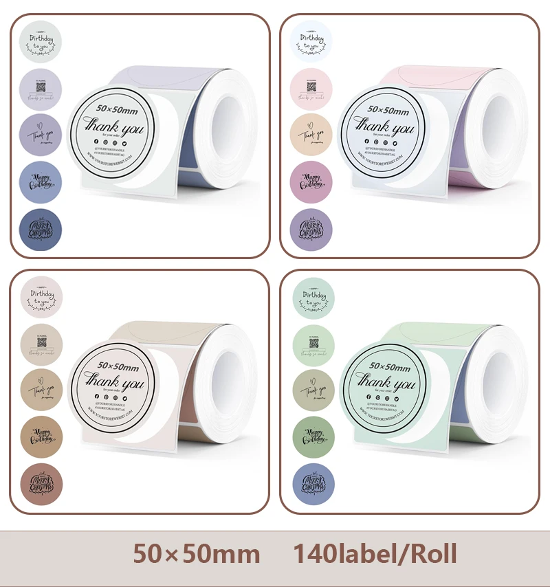 Фото Для Phomemo M110/M220/M200 Marklife P50, QLabel E210 Clabel 221B принтер белая и цветная термонаклейка №4