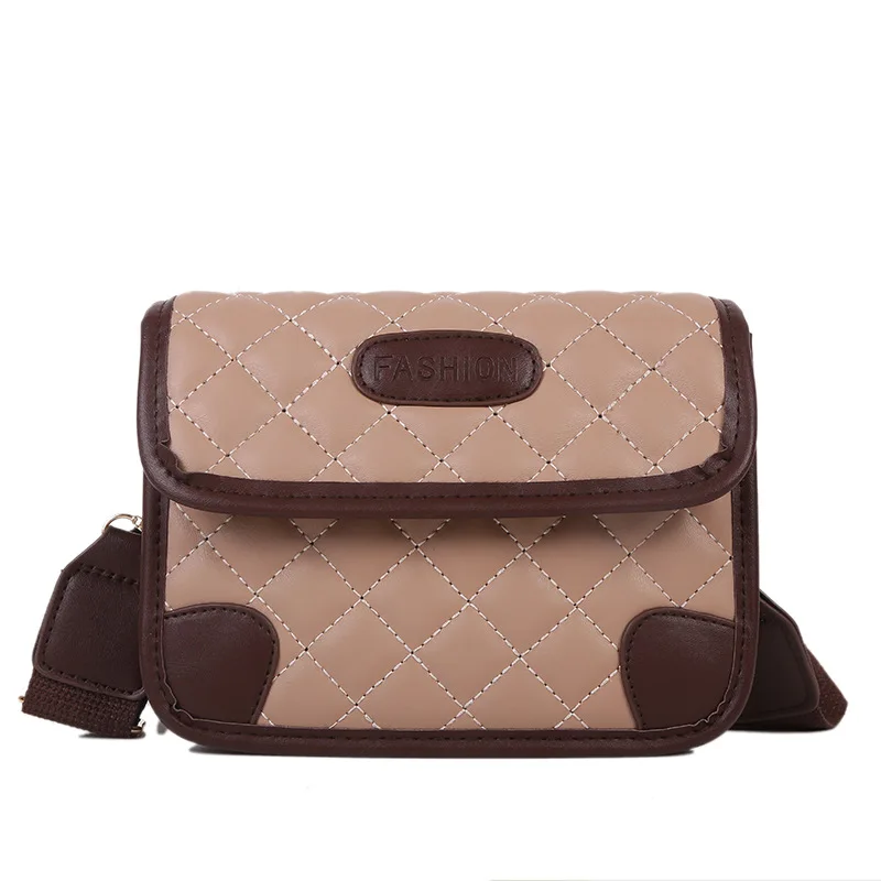 

2022 New Large Capacity Women's Bag Rhombus Embroidery Line Small Square Bag Simple Shoulder Women's Cross-Body Bag