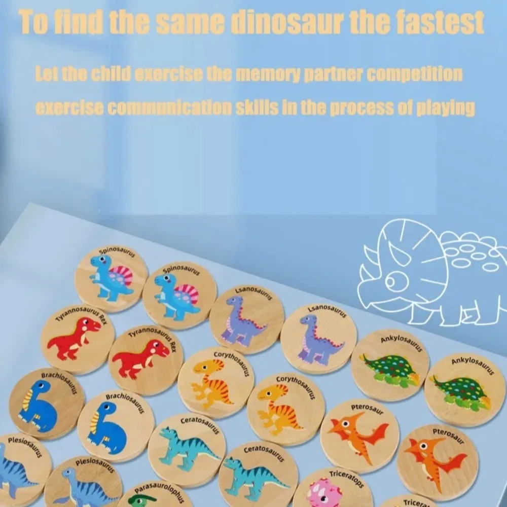 Головоломка с надписью Find The Same Dinosaur