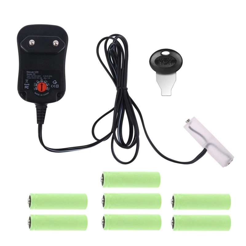 

Adjustable Voltage 3V 4.5V 6V 9V 12V AA Eliminator EU Cable for Toys LED Headlamp Remote Control Electronics