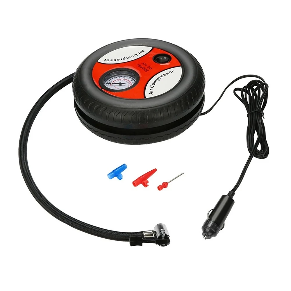 

12V Portable Air Compressor Wheel 260psi Tyre Inflator Pump Tire Inflation Pump Universal Accessories For Car Tires For Balls